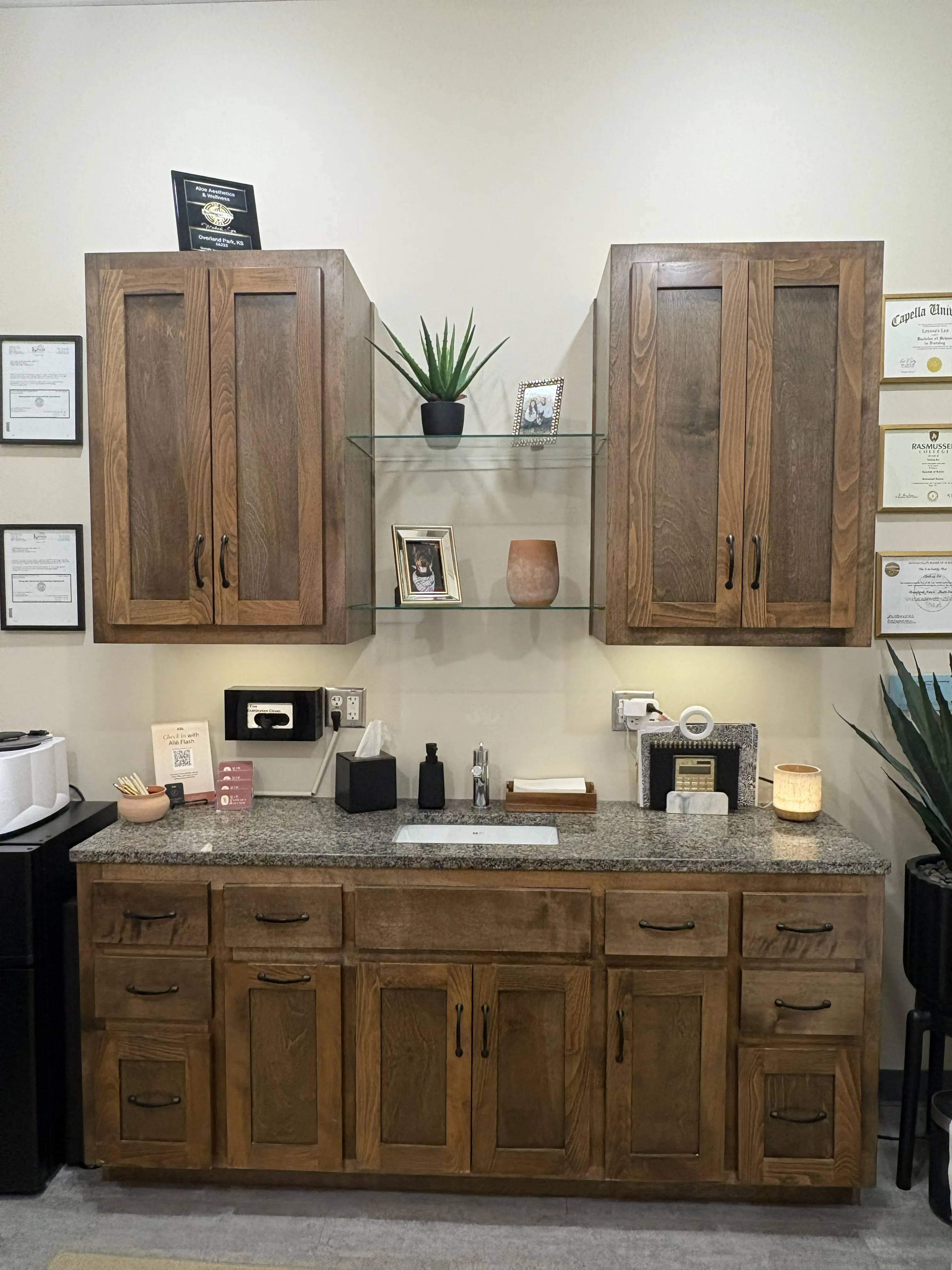 Aloe Aesthetics studio interior